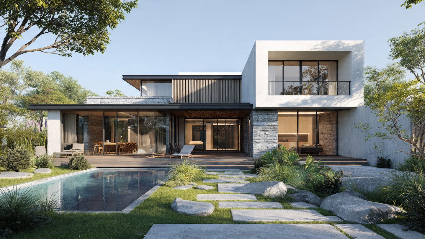 Narlıdere Tepe’de Modern Minimalist Bahçeli Villa - Kucuk Gorsel 3